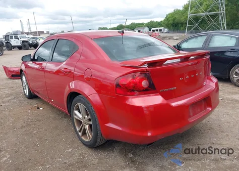 2014 Dodge Avenger Se из США, поврежденный, VIN 1C3CDZAB2EN167335